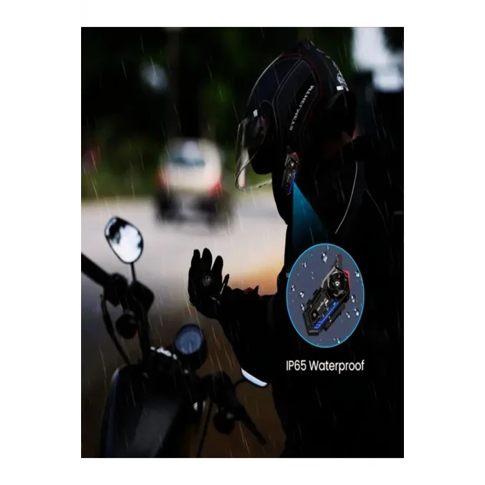Bt57 Motosiklet Kask Kulaklık Intercom Işıklı Motorsiklet Interkom