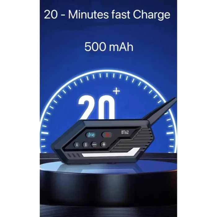 Bt62 Motosiklet Kask Kulaklığı Bluetooth Intercom 2 Intercom Bağlantılı