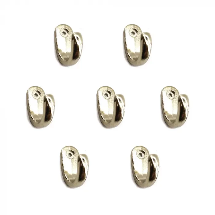 Büyük Tekli Fincan Askı, Dekor Askısı - Nikel, 100 Adet, 12x23x30 Mm