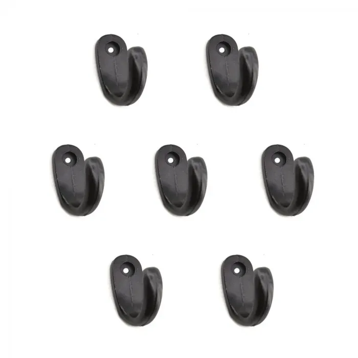 Büyük Tekli Fincan Askı, Dekor Askısı - Siyah, 12x23x30 Mm