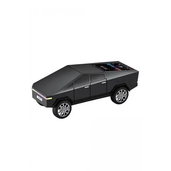 D68 Cyber Model Araba Tasarımlı Bluetooth Hoparlör 15w Güçlü Ses Rgb Led /tws/usb Siyah