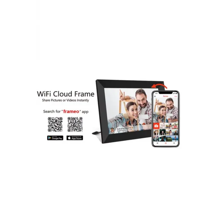 Dijital Fotoğraf Çerçevesi Wifi 10.1 İnç 32gb Dokunmatik Ekran, Uygulama Üzerinden Fotoğraf/video Paylaşımı