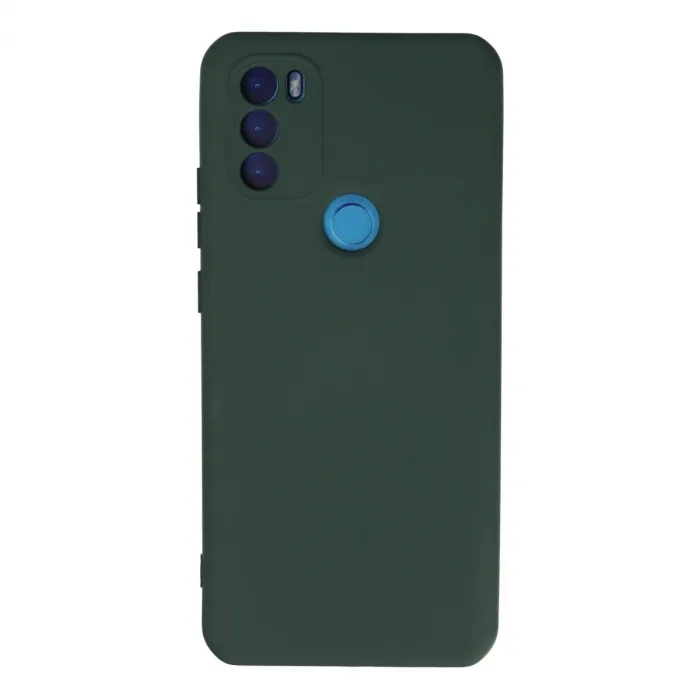 General Mobile Gm 21 Plus Kılıf Nano İçi Kadife Silikon - Koyu Yeşil