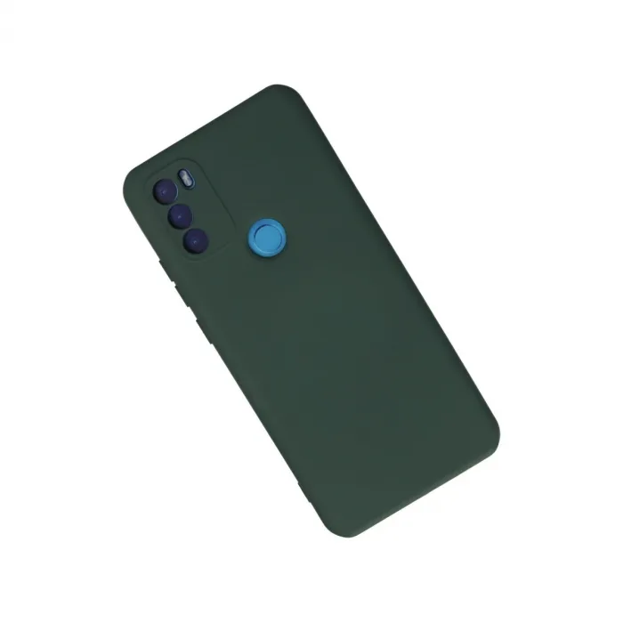 General Mobile Gm 21 Plus Kılıf Nano İçi Kadife Silikon - Koyu Yeşil