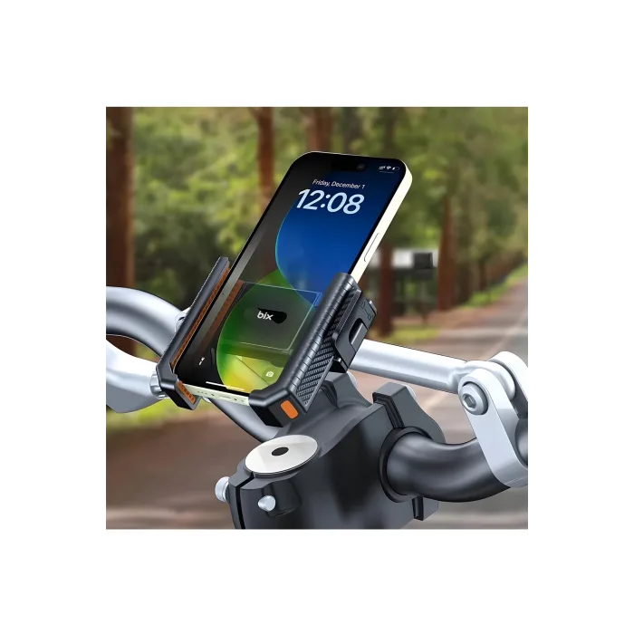 Gidon Bağlantılı Bisiklet Motosiklet İçin Esnek Abs 4-7.8″ İnç Telefon Tutucu 360° Dönebilen Tasarım