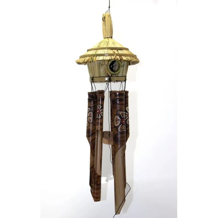 Hasır Kuş Yuvalı Bambu Çan 3dıarta-13