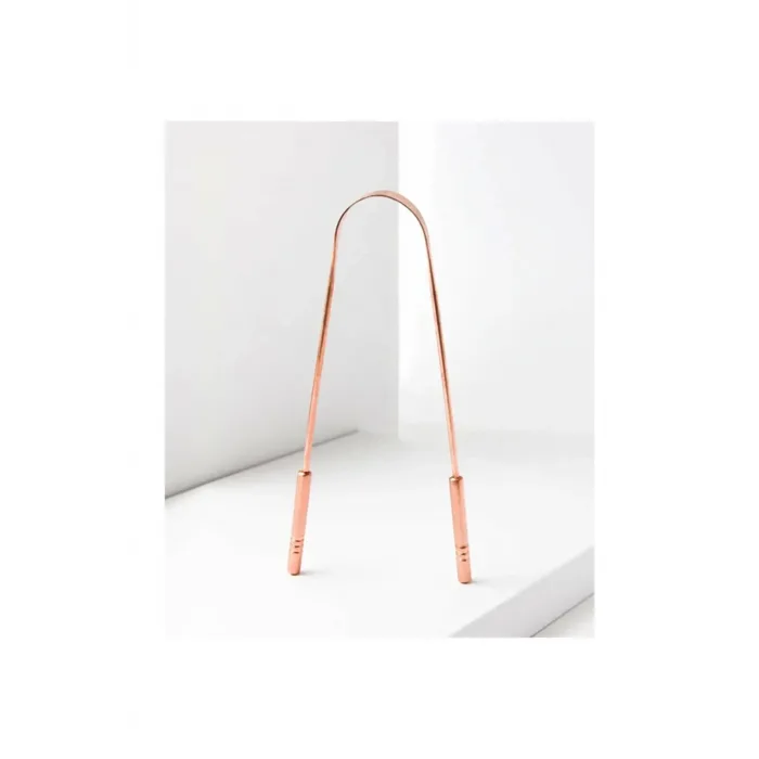 Hijyenik Dil Kazıyıcı Temizleme Dil Sıyırıcı Dil Temizleyici Bakır Hilal