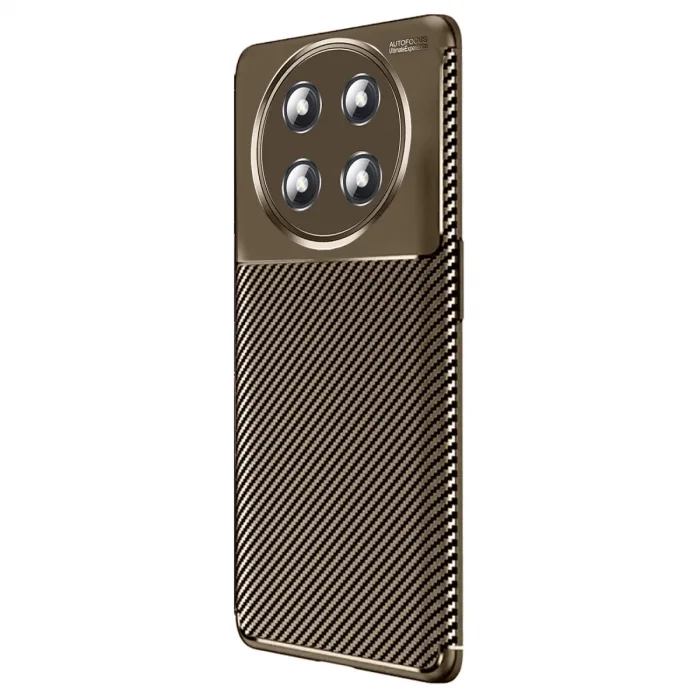Honor Magic 7 Lite Kılıf Auto Focus Karbon Kapak - Kahverengi