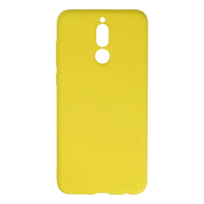 Huawei Mate 10 Lite Kılıf Nano İçi Kadife Silikon - Sarı