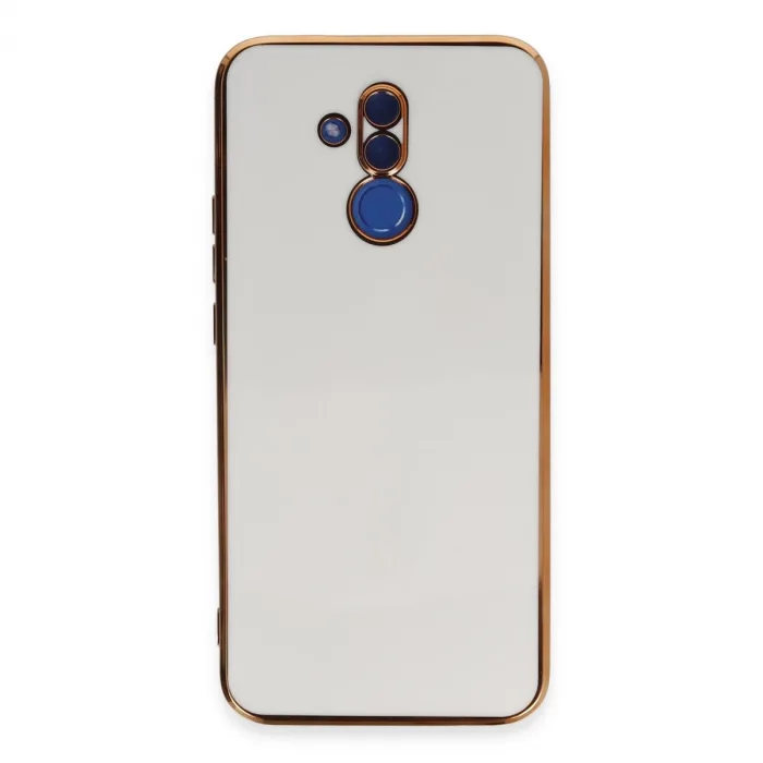Huawei Mate 20 Lite Kılıf Volet Silikon - Beyaz