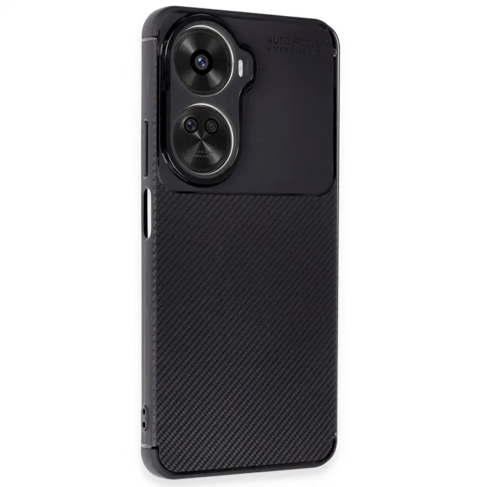 Huawei Nova 12 Se Kılıf Auto Focus Karbon Kapak - Siyah