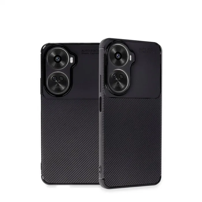 Huawei Nova 12 Se Kılıf Auto Focus Karbon Kapak - Siyah