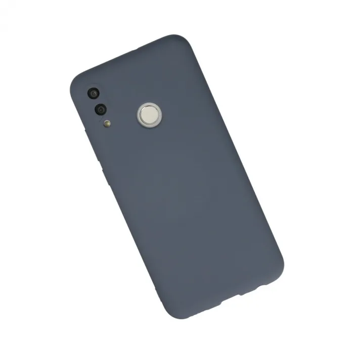 Huawei P Smart 2019 Kılıf Nano İçi Kadife Silikon - Gri