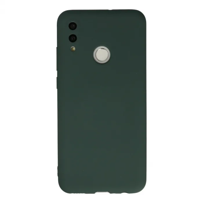 Huawei P Smart 2019 Kılıf Nano İçi Kadife Silikon - Koyu Yeşil