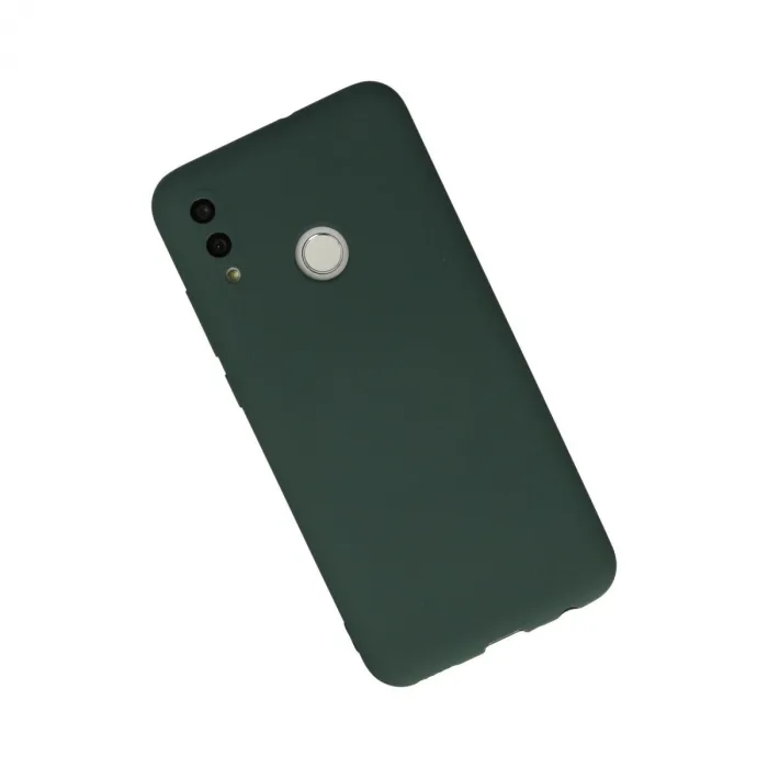 Huawei P Smart 2019 Kılıf Nano İçi Kadife Silikon - Koyu Yeşil