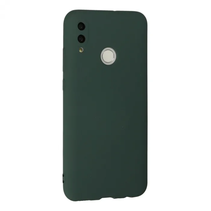 Huawei P Smart 2019 Kılıf Nano İçi Kadife Silikon - Koyu Yeşil