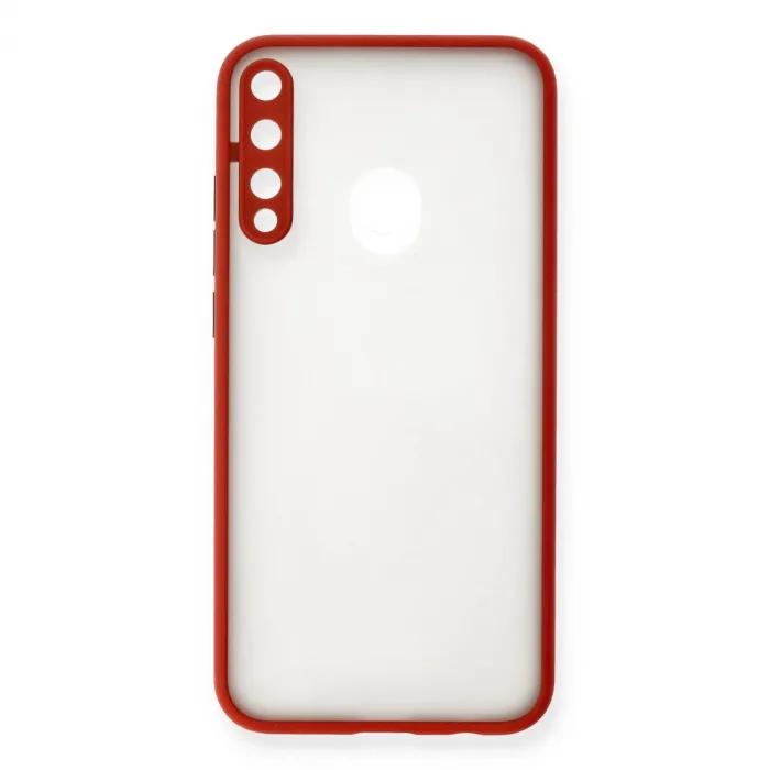 Huawei P40 Lite E Kılıf Montreal Silikon Kapak - Kırmızı