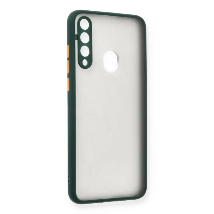 Huawei Y6p Kılıf Montreal Silikon Kapak - Yeşil