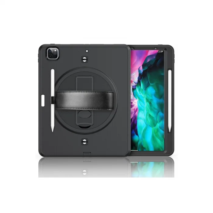 İpad Pro 12.9 (2021) Kılıf Strap-c Otterbox Tablet Kapak - Siyah