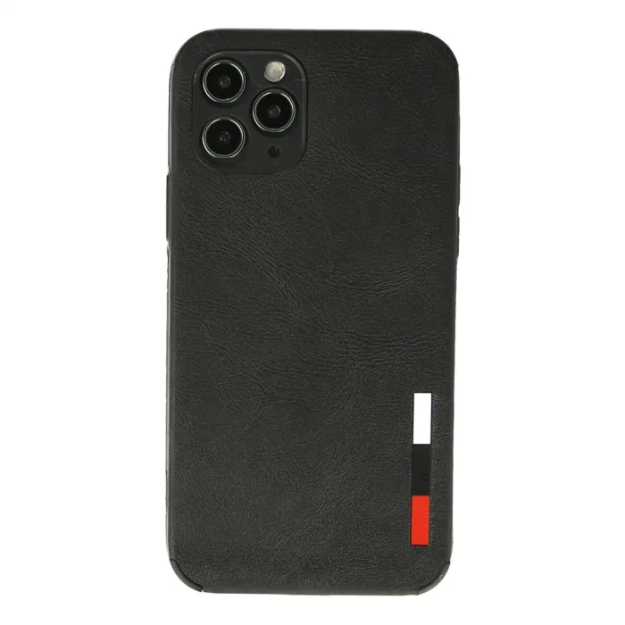 İphone 11 Pro Max Kılıf Loop Deri Silikon - Siyah