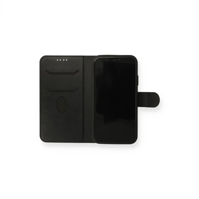 İphone 12 Kılıf Trend S Plus Kapaklı Kılıf - Siyah