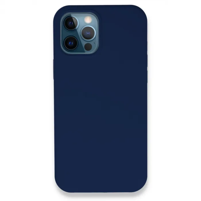İphone 12 Pro Kılıf Lansman Legant Silikon - Lacivert