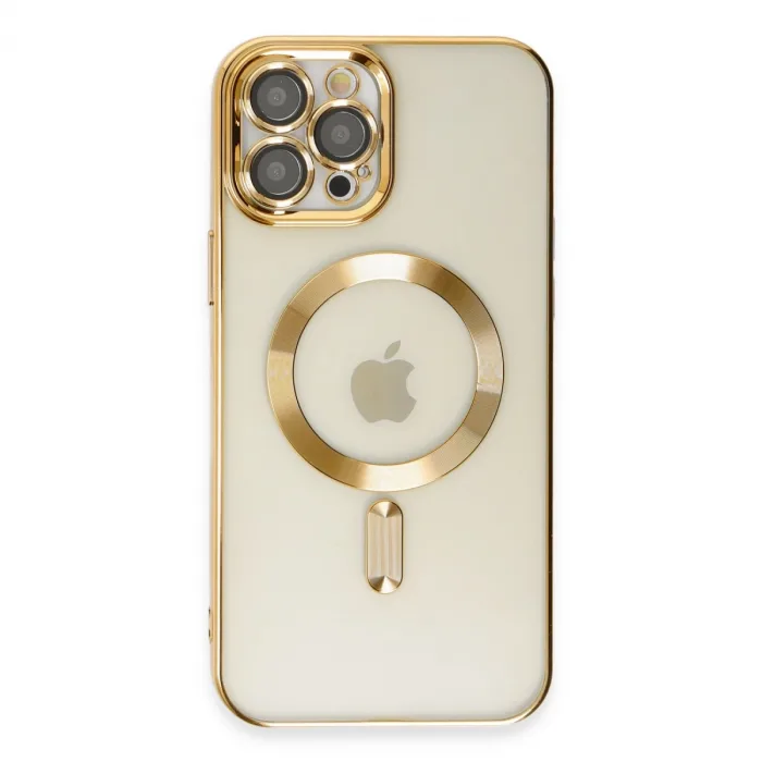 İphone 12 Pro Max Kılıf Kross Magneticsafe Kapak - Gold