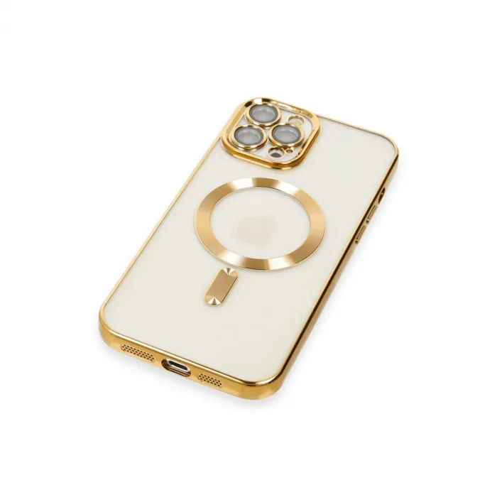 İphone 12 Pro Max Kılıf Kross Magneticsafe Kapak - Gold