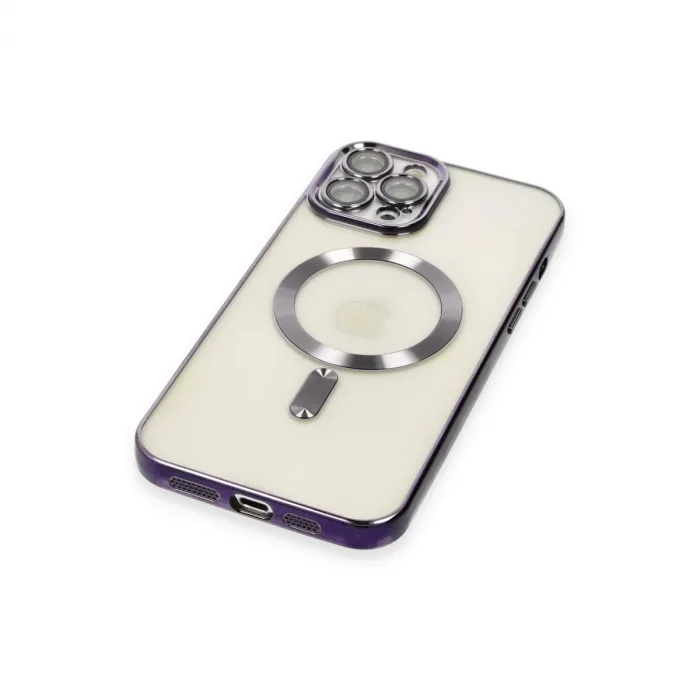 İphone 12 Pro Max Kılıf Kross Magneticsafe Kapak - Mor