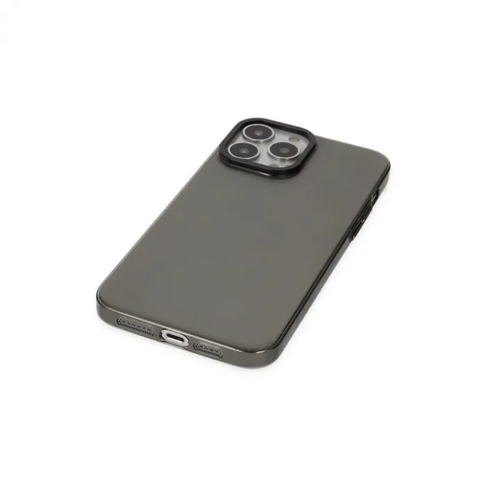İphone 13 Pro Kılıf Anka Pc Sert Metal Kapak - Siyah