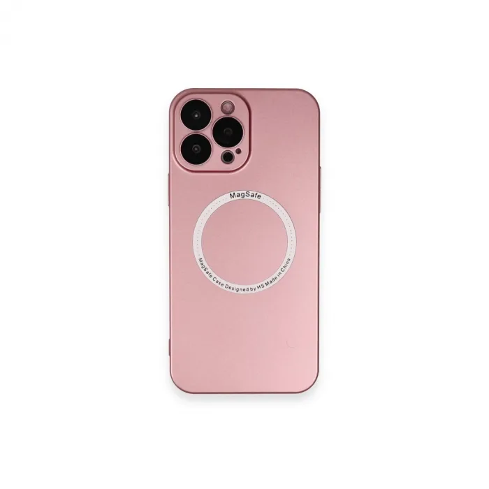 İphone 13 Pro Kılıf Jack Magneticsafe Lens Silikon - Rose Gold