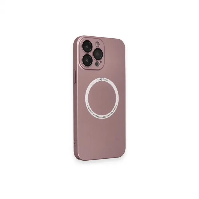 İphone 13 Pro Kılıf Jack Magneticsafe Lens Silikon - Rose Gold
