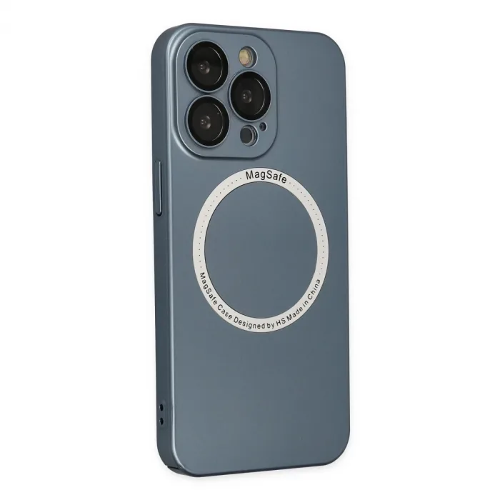 İphone 13 Pro Kılıf Jack Magneticsafe Lens Silikon - Sierra Blue