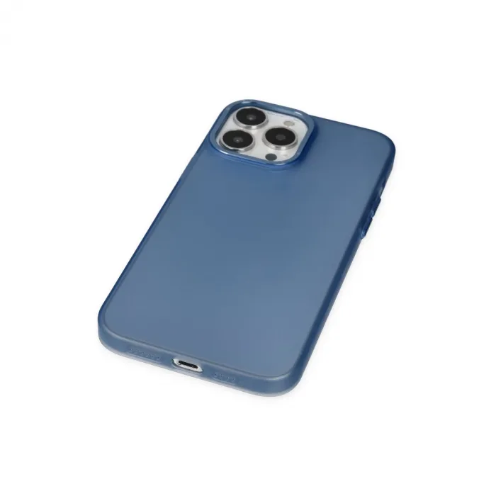 İphone 13 Pro Max Kılıf Modos Metal Kapak - Lacivert