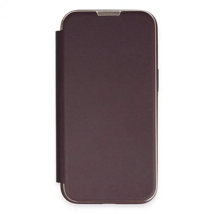 İphone 14 Pro Kılıf Dolpin Kapaklı - Derin Mor