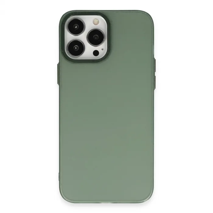 İphone 14 Pro Kılıf Modos Metal Kapak - Koyu Yeşil