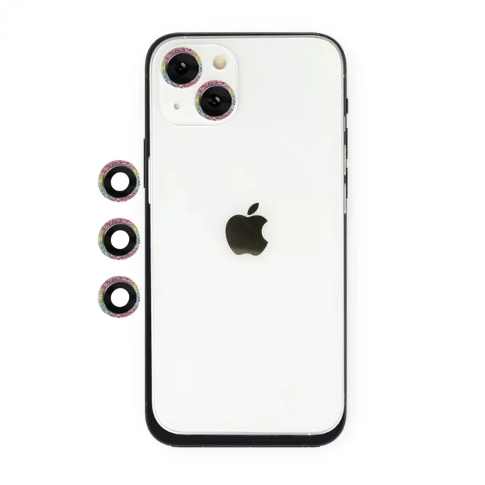 İphone 14 Shine Kamera Lens - Rainbow