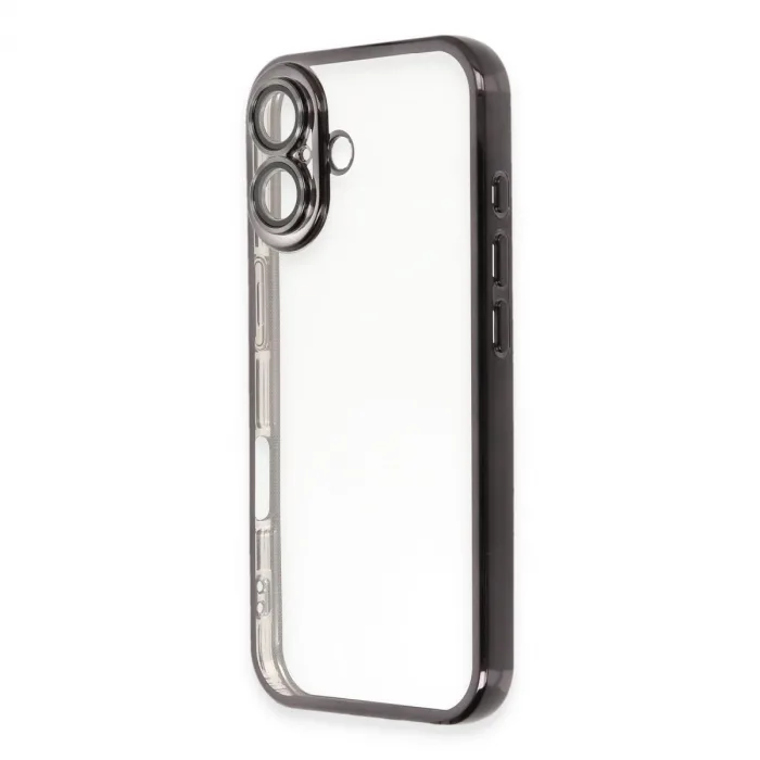 İphone 16 Kılıf Razer Lensli Silikon - Siyah