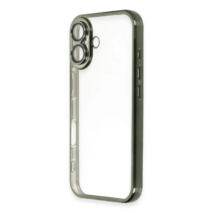 İphone 16 Kılıf Razer Lensli Silikon - Yeşil