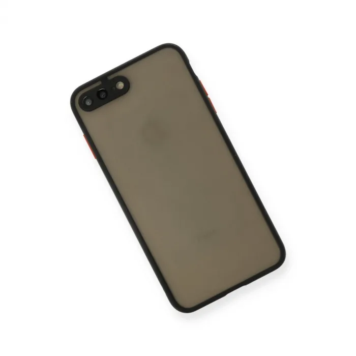 İphone 7 Plus Kılıf Montreal Silikon Kapak - Siyah