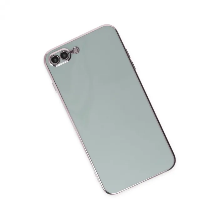 İphone 7 Plus Kılıf Volet Silikon - Açık Yeşil