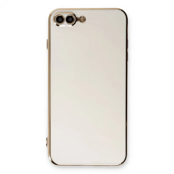 İphone 7 Plus Kılıf Volet Silikon - Beyaz