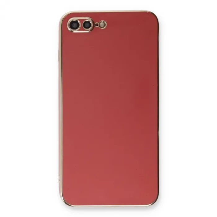 İphone 7 Plus Kılıf Volet Silikon - Kırmızı