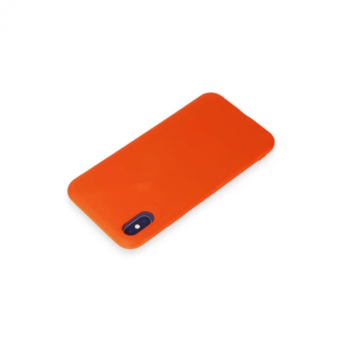 İphone X Kılıf First Silikon - Parlak Turuncu