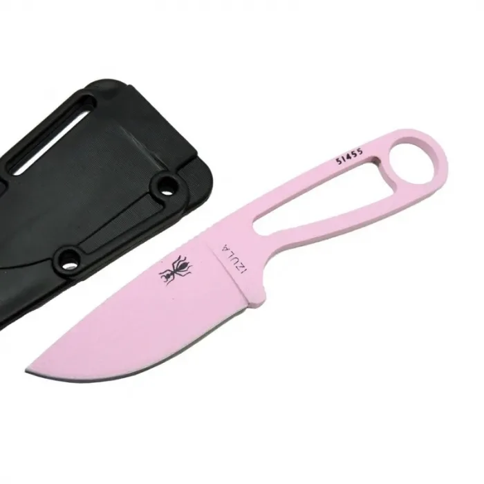 İzula Esee 51455pnk Pembe Kamp Bıçağı 16 Cm - Komple Metal, Plastik Kılıflı