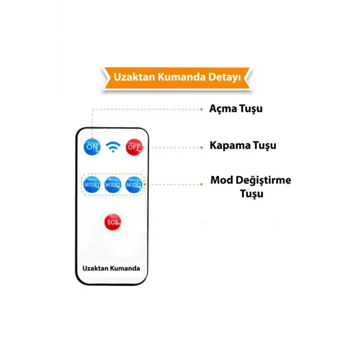 Kumandalı Solar Güneş Enerjili 122 Ledli Hareket Sensörlü Bahçe Aydınlatma Sokak Lambası