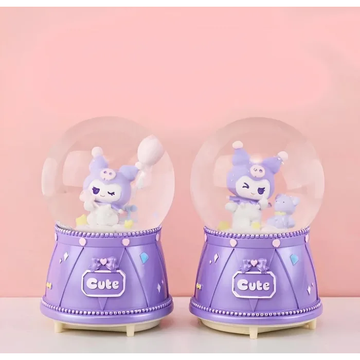 Kuromi Işıklı Müzikli Kar Küresi Orta Boy Alk3118