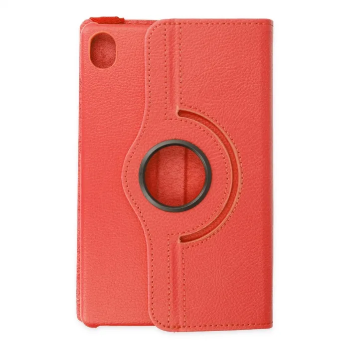 Lenovo Tab M8 Kılıf 360 Tablet Deri Kılıf - Kırmızı