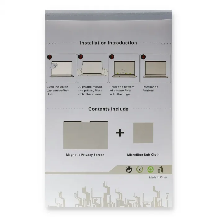 Macbook Air 13.3 Macbook Manyetik Hayalet Ekran Koruyucu - Siyah