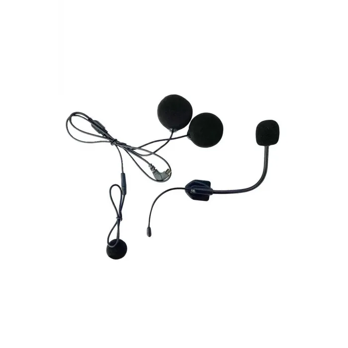 Mikrofonlu Motosiklet Kaskı Kulaklığı Tam/yarım Yüz Kaskları İçin 2’si 1 Arada Kulaklık Seti